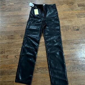 Black ARITIZA leather pants with tags